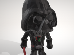 darth vader - lowpoply collection figurine - by objoy 3D Print Model