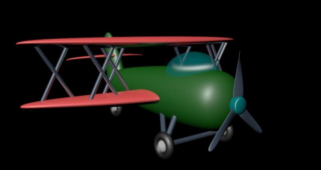 small plane of toy 3D मॉडल .c4d .max .obj .3ds .fbx .stl .blend 