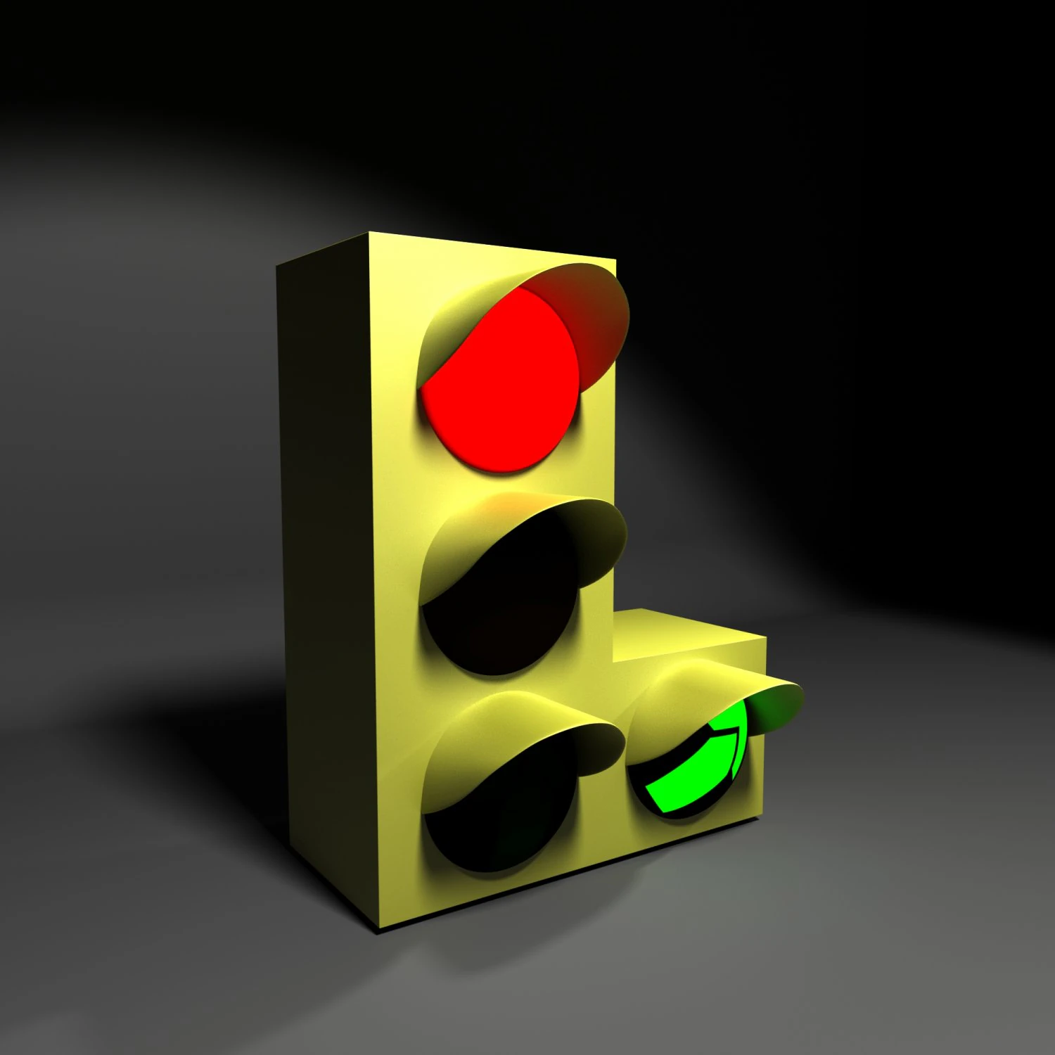 traffic lights 3D Model .c4d .max .obj .3ds .fbx .stl .blend 