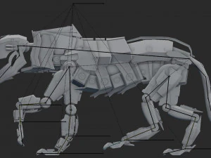 predatore di ferro Modello 3D