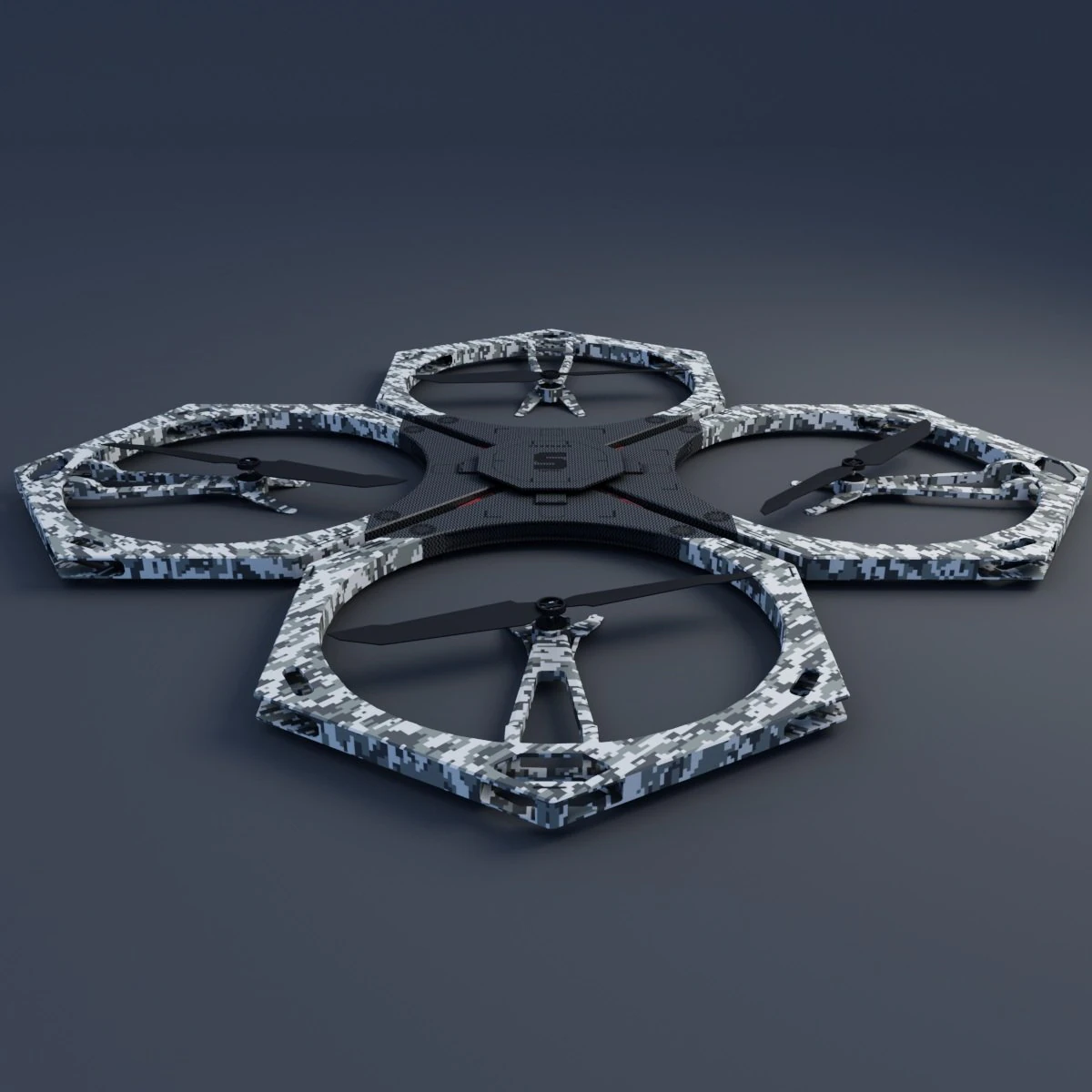 drone Modelo 3D .c4d .max .obj .3ds .fbx .stl .blend 