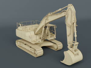 excavator 3D मॉडल
