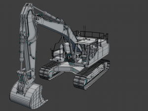excavator 3D मॉडल