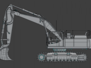 excavator 3D मॉडल