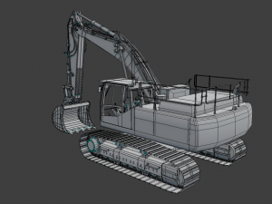 excavator 3D मॉडल