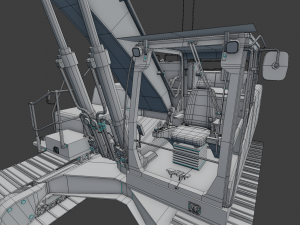 excavator 3D मॉडल