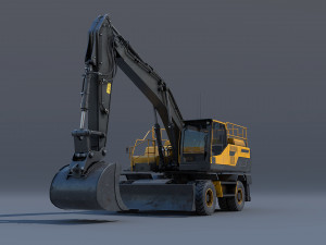 excavator ew205d 3D 모델