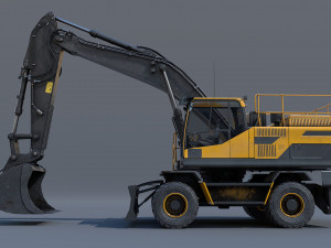 excavator ew205d 3D Model