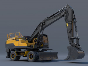 excavator ew205d 3D Model