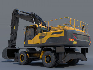 excavator ew205d 3D Model