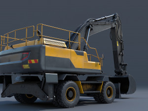 excavator ew205d 3D Model