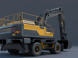 excavator ew205d 3D Model