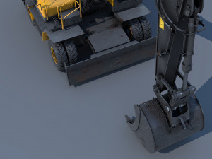 excavator ew205d 3D Model