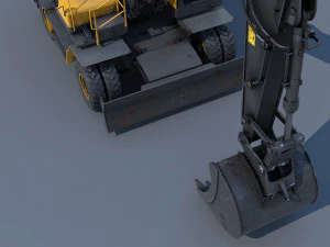 excavator ew205d 3D Model