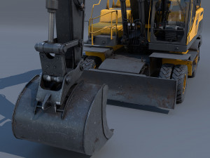 excavator ew205d 3D Model