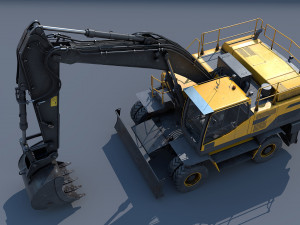 excavator ew205d 3D Model