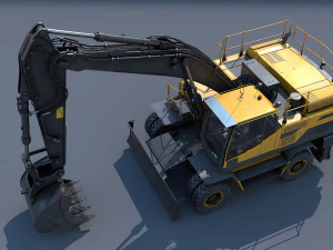 excavator ew205d 3D Model