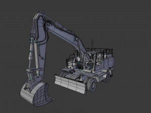excavator ew205d 3D Model