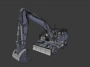 excavator ew205d 3D Model