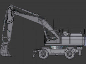 excavator ew205d 3D Model