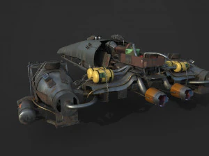 mobil terbang Model 3D