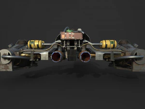 mobil terbang Model 3D