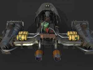 mobil terbang Model 3D