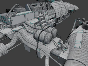mobil terbang Model 3D