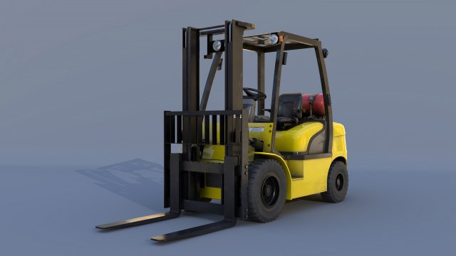 forklift 18d-7e 3D मॉडल .c4d .max .obj .3ds .fbx .stl .blend 