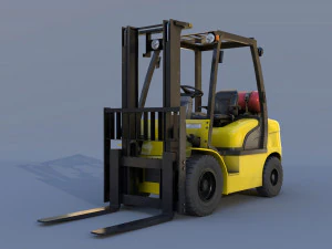 지게차 18d-7e 3D 모델