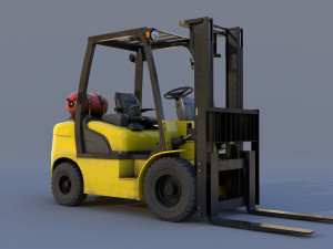 forklift 18d-7e 3D मॉडल