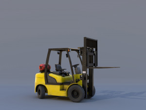 forklift 18d-7e 3D मॉडल