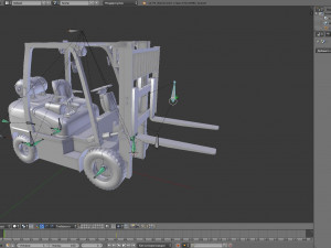 forklift 18d-7e 3D मॉडल