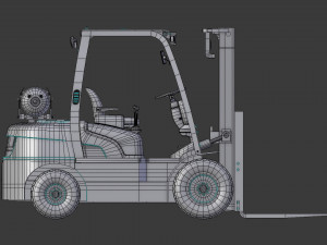 forklift 18d-7e 3D मॉडल