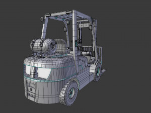 forklift 18d-7e 3D मॉडल