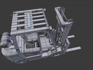 फोर्कलिफ्ट 18डी-7ई 3D मॉडल