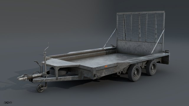 trailer 3D मॉडल .c4d .max .obj .3ds .fbx .stl .blend 
