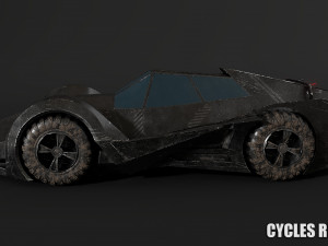 sci fi car 3D मॉडल