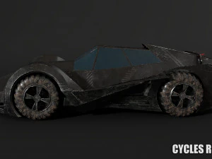 sci fi car 3D Model