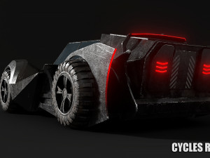 sci fi car 3D मॉडल
