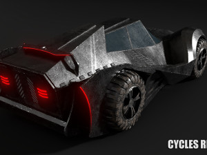 sci fi car 3D मॉडल