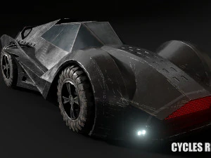 sci fi car 3D Model