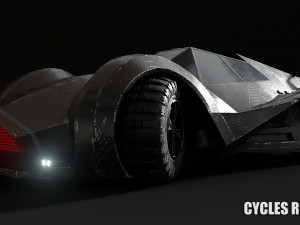 sci fi car 3D मॉडल
