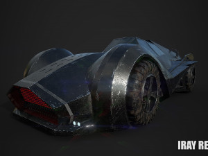 sci fi car 3D मॉडल