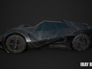 sci fi car 3D मॉडल