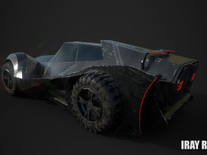 sci fi car 3D मॉडल