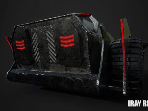 sci fi car 3D Model