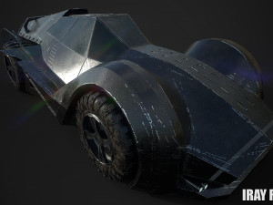 sci fi car 3D मॉडल