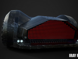 sci fi car 3D मॉडल