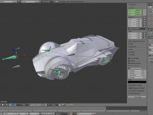 sci fi car 3D Model